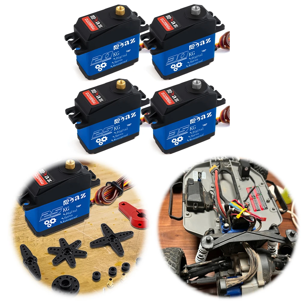 Сервопривод RC 20 кг, 25 кг, 30 кг, 35 кг с шестерней из нержавеющей стали, 180° ° Цифровой водонепроницаемый сервопривод RC для радиоуправляемых машин 1/10 1/8 Traxxas TRX4 Axial SCX10
Сервопривод RC 20 кг, 25 кг, 30 кг, 35 кг с шестерней из нержавеющей стали, 180° ° Цифровой водонепроницаемый сервопривод RC для радиоуправляемых машин 1/10 1/8 Traxxas TRX4 Axial SCX10