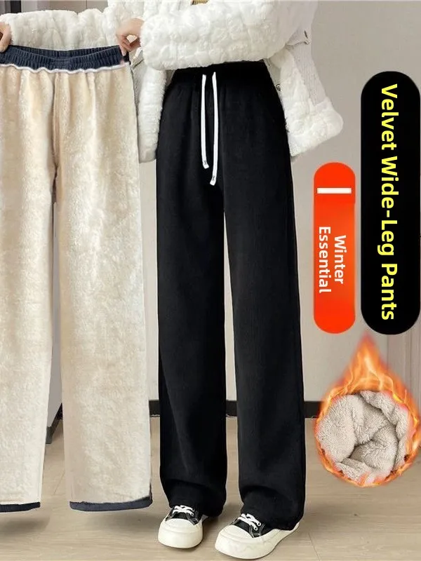 Женские вельветовые прямые брюки с высокой талией на подкладке, теплые повседневные брюки с широкими штанинами, корейские брюки для поездок на работу Faion
Женские вельветовые прямые брюки с высокой талией на подкладке, теплые повседневные брюки с широкими штанинами, корейские брюки для поездок на работу Faion