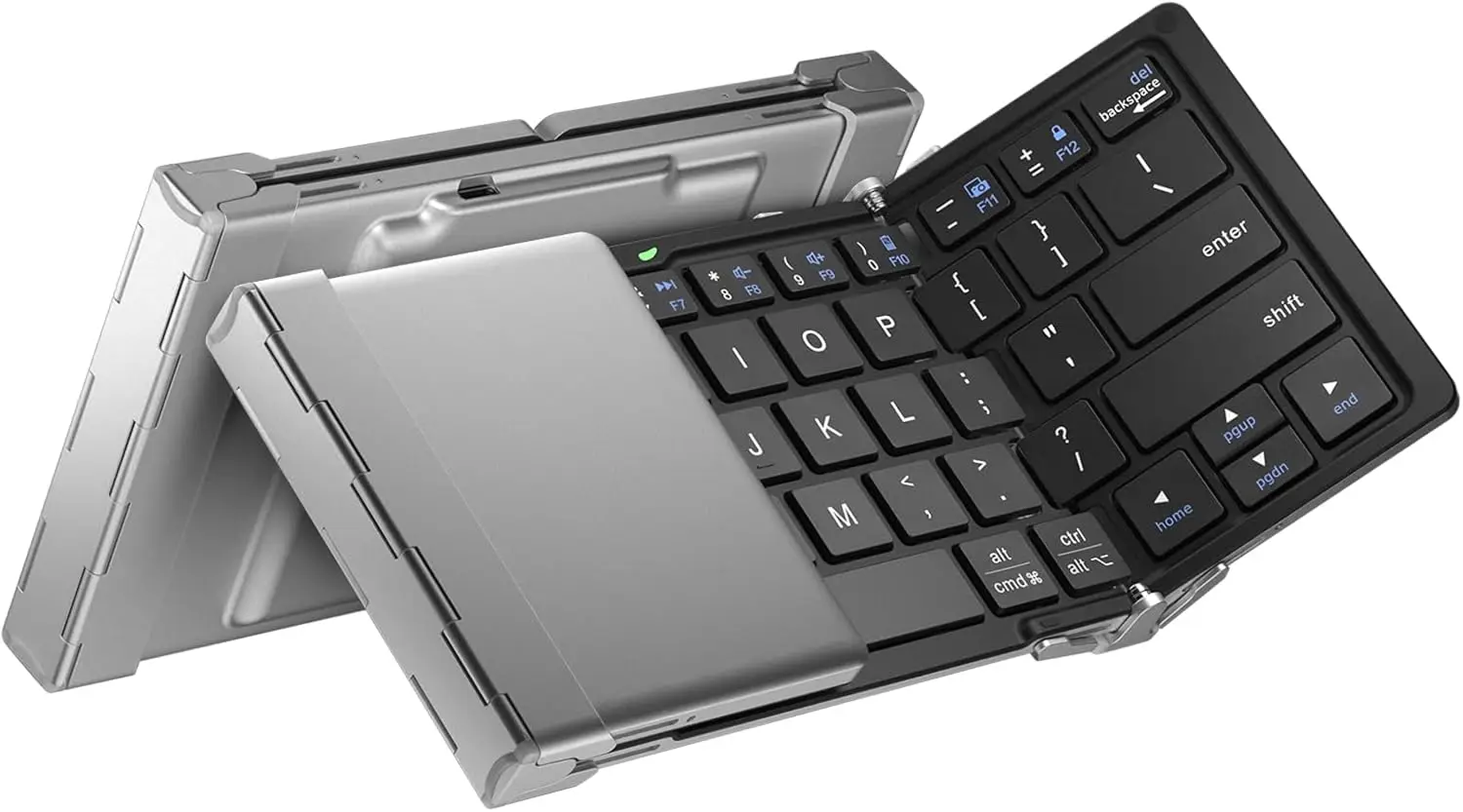 Tri-Fold Bluetooth Keyboard, Ultra-Slim Metal, USB-C Charging, Sync 3 Devices, Portable for Travel
Tri-Fold Bluetooth Keyboard, Ultra-Slim Metal, USB-C Charging, Sync 3 Devices, Portable for Travel