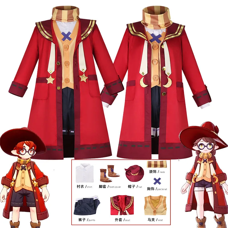 Anime Game Roco Kingdom Cosplay Costume Red Magic Uniform campus Dress coat vest shirt Cosplay Outfit for Adult Role Play Party
Anime Game Roco Kingdom Cosplay Costume Red Magic Uniform campus Dress coat vest shirt Cosplay Outfit for Adult Role Play Party