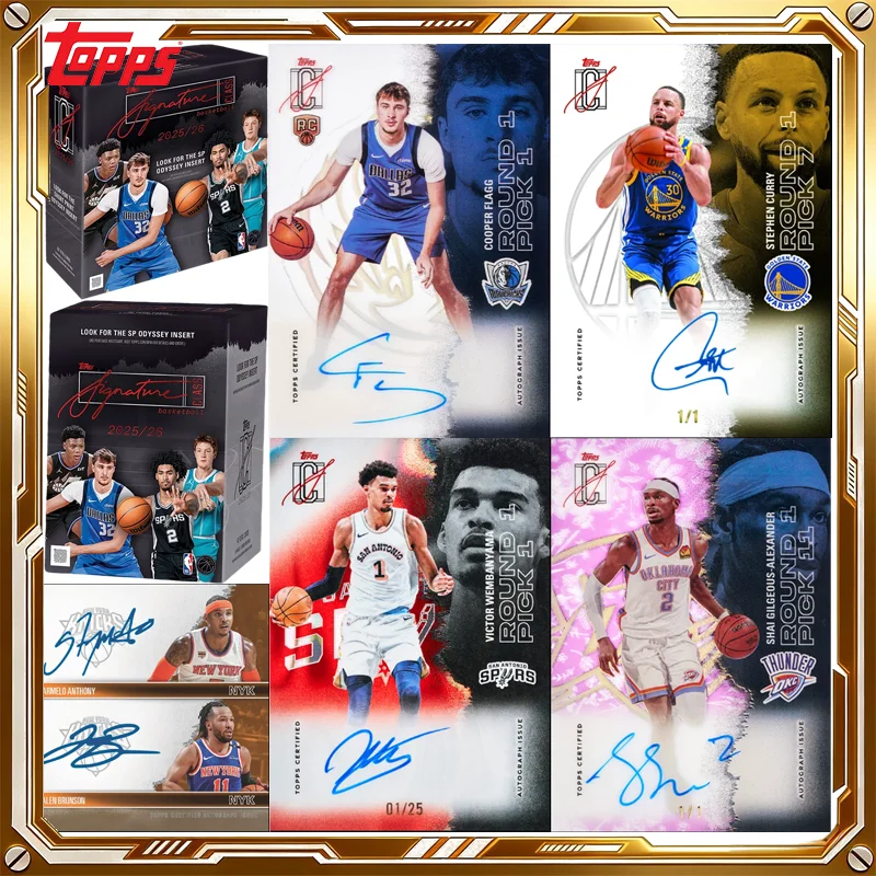 2025-26 Topps Signature Class NBA Basketball Card Mystery Box Genuine Trading Cards Game Toys Birthday Gifts for Man and Woman
2025-26 Topps Signature Class NBA Basketball Card Mystery Box Genuine Trading Cards Game Toys Birthday Gifts for Man and Woman