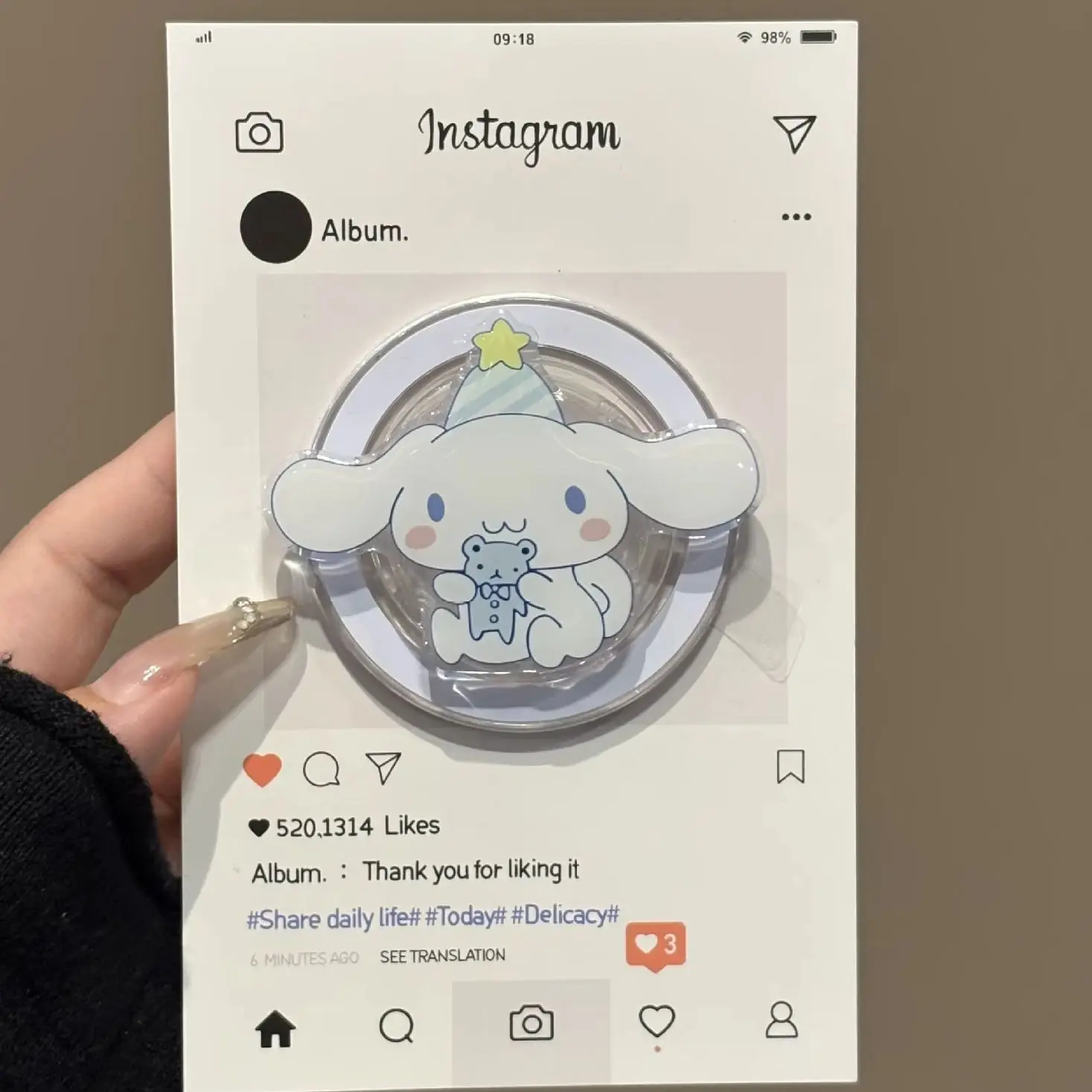 INS Korean Cute Sanrio Hello Kitty Kuromi Pochacco Magnetic Grip Tok Holder for Magsafe Phone Foldable Bracket Case Accessories
INS Korean Cute Sanrio Hello Kitty Kuromi Pochacco Magnetic Grip Tok Holder for Magsafe Phone Foldable Bracket Case Accessories