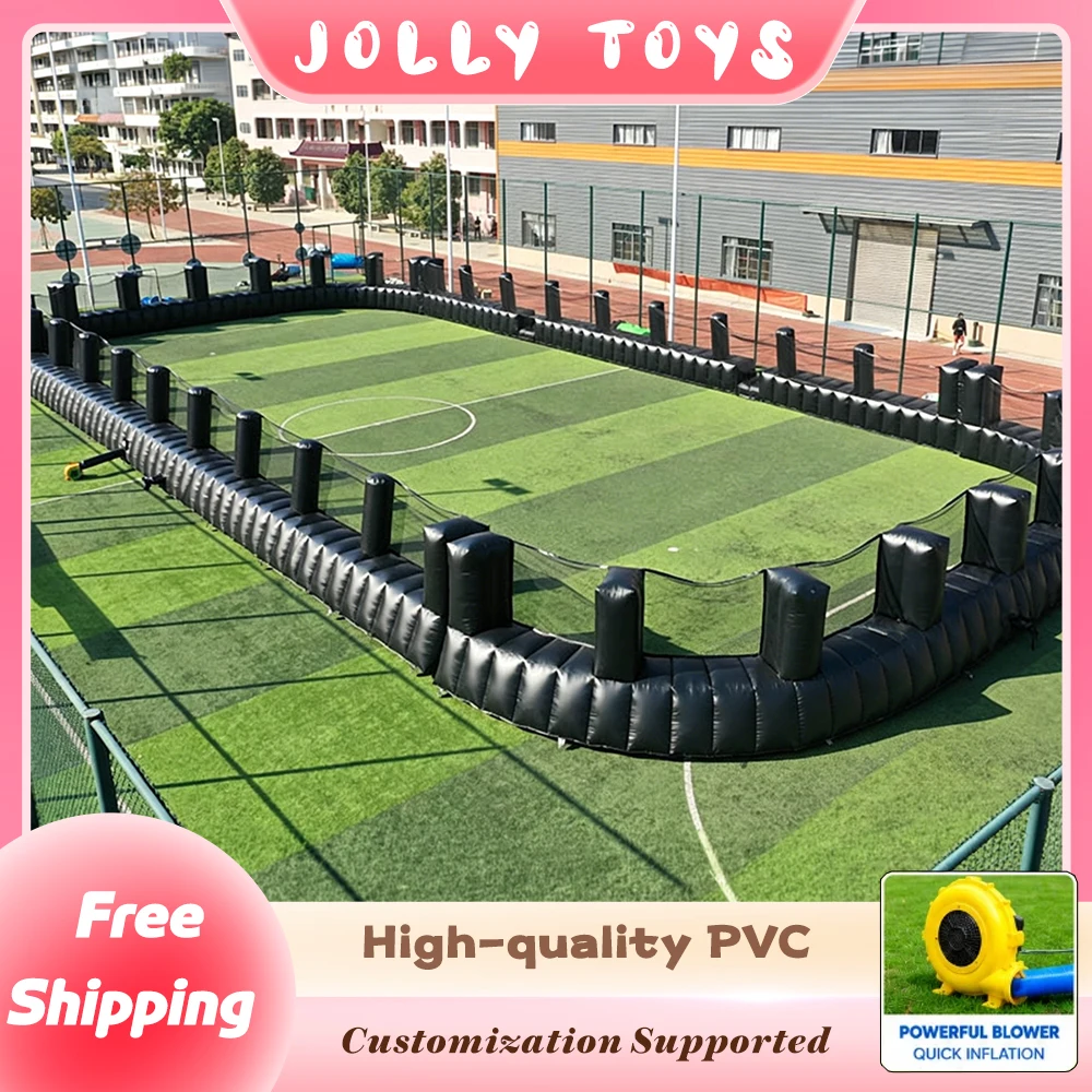 Inflatable Soccer Field Arena Large PVC Pitch Barrier Wall for Outdoor Event Carnival Team Building Rental Sports Game Equipment
Inflatable Soccer Field Arena Large PVC Pitch Barrier Wall for Outdoor Event Carnival Team Building Rental Sports Game Equipment