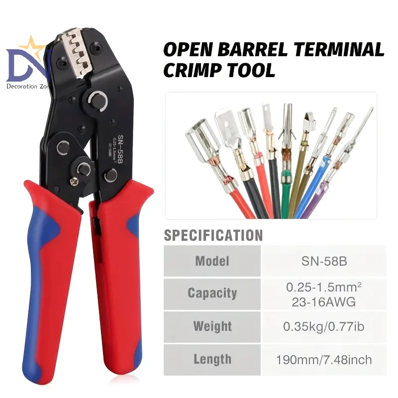 Electrical Multi-Function Wire Crimping Tools, Insulation Tube Terminal Pliers Set, Clamp Kit.
Electrical Multi-Function Wire Crimping Tools, Insulation Tube Terminal Pliers Set, Clamp Kit.