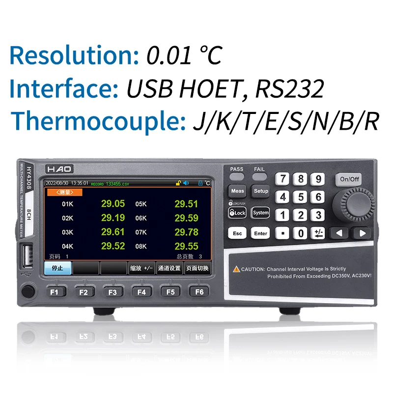 Temperature inspection instrument 8-64 channel recorder, multi-channel temperature tester, multi-point temperature collector
Temperature inspection instrument 8-64 channel recorder, multi-channel temperature tester, multi-point temperature collector
