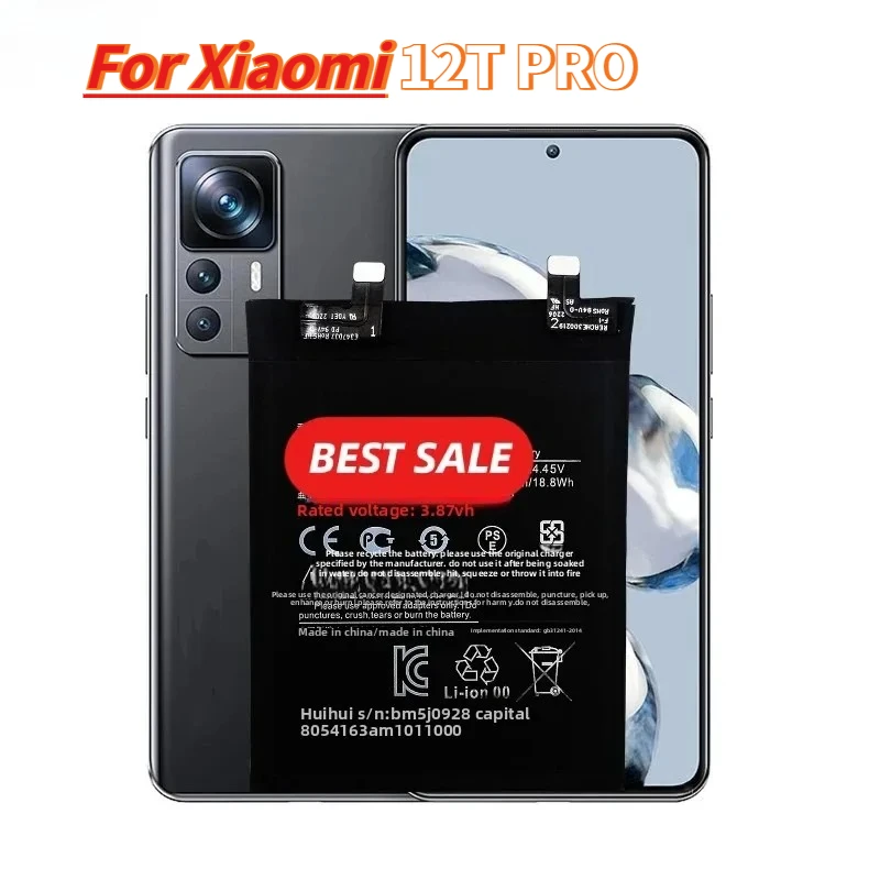 2026 Fast Shipping BM5J For Xiaomi 12T PRO Mobile Phone Battery High Quality Replacement Bateria IN STOCK
2026 Fast Shipping BM5J For Xiaomi 12T PRO Mobile Phone Battery High Quality Replacement Bateria IN STOCK