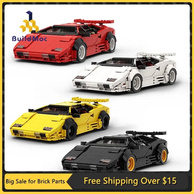 MOC Sports Car Model Building Blocks Countach LP5000 QV High-Tech Racing Car Bricks DIY Birthday Gifts Toys for Children
MOC Sports Car Model Building Blocks Countach LP5000 QV High-Tech Racing Car Bricks DIY Birthday Gifts Toys for Children