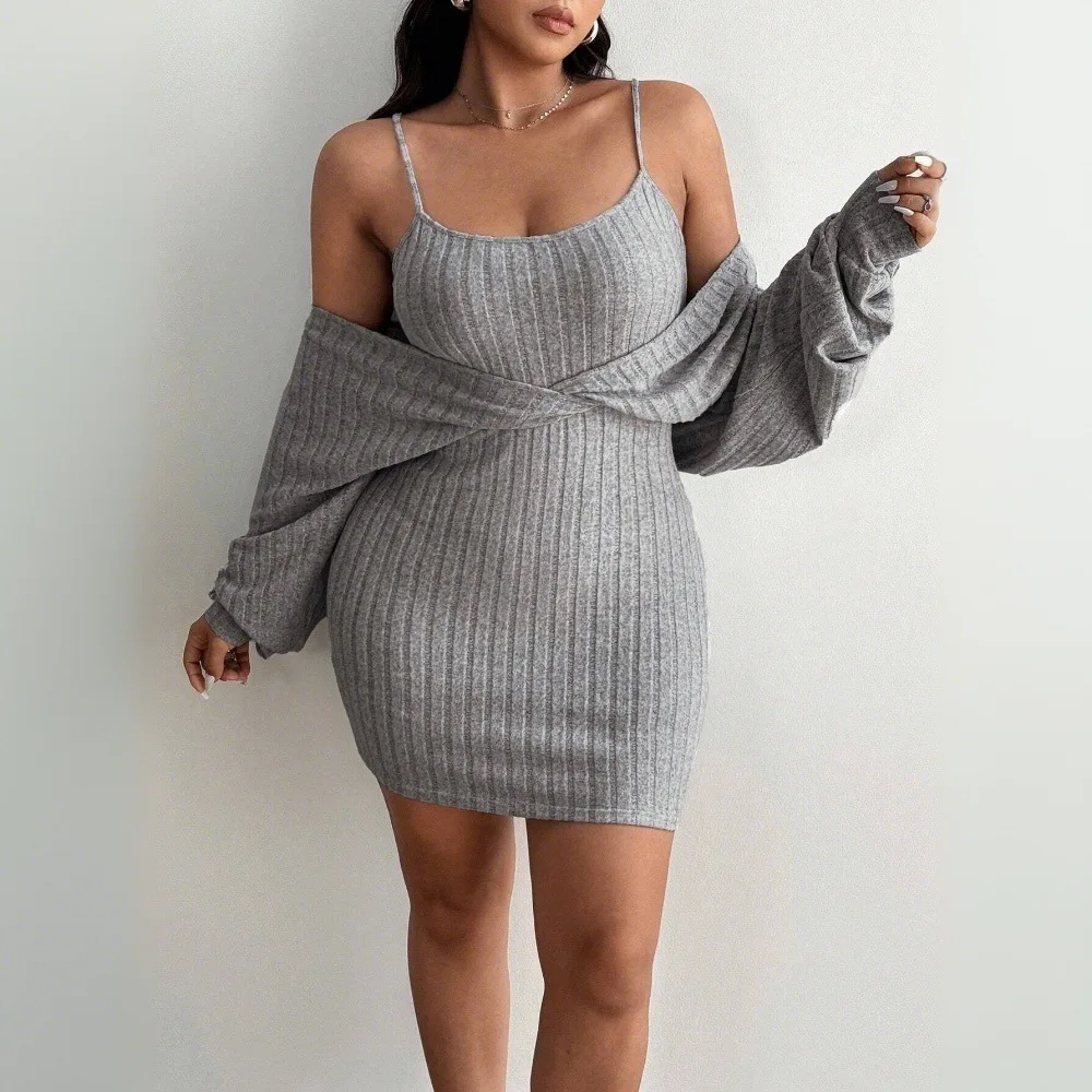 Plus Size Women's Sexy Pure Desire Dress Fake Two-piece Slim Vestidos Elegantes Para Mujer Bodycon Dress Streetwear Dresses
Plus Size Women's Sexy Pure Desire Dress Fake Two-piece Slim Vestidos Elegantes Para Mujer Bodycon Dress Streetwear Dresses