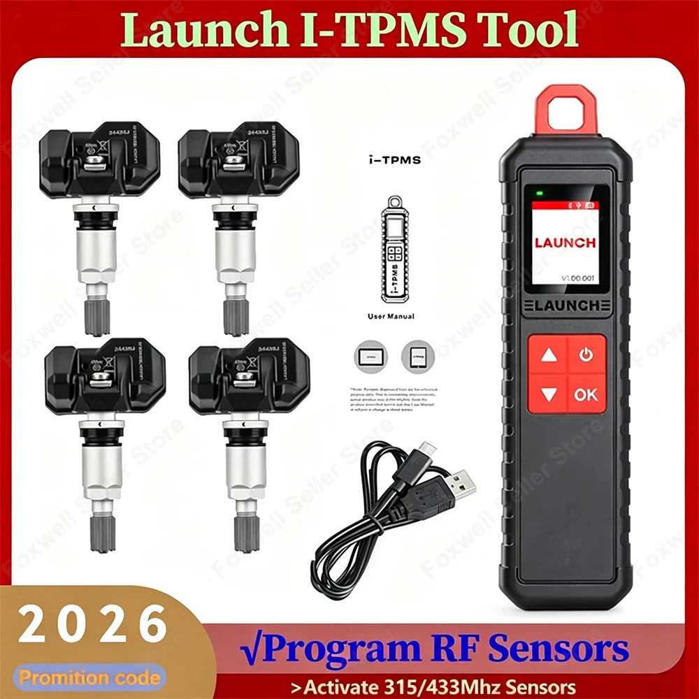 Launch X431 I-TPMS Car Tire Pressure Detector Upgrade of TSGUN Tire Repair Tools for RF Sensors 315/433MHz TPMS Programming Tool
Launch X431 I-TPMS Car Tire Pressure Detector Upgrade of TSGUN Tire Repair Tools for RF Sensors 315/433MHz TPMS Programming Tool