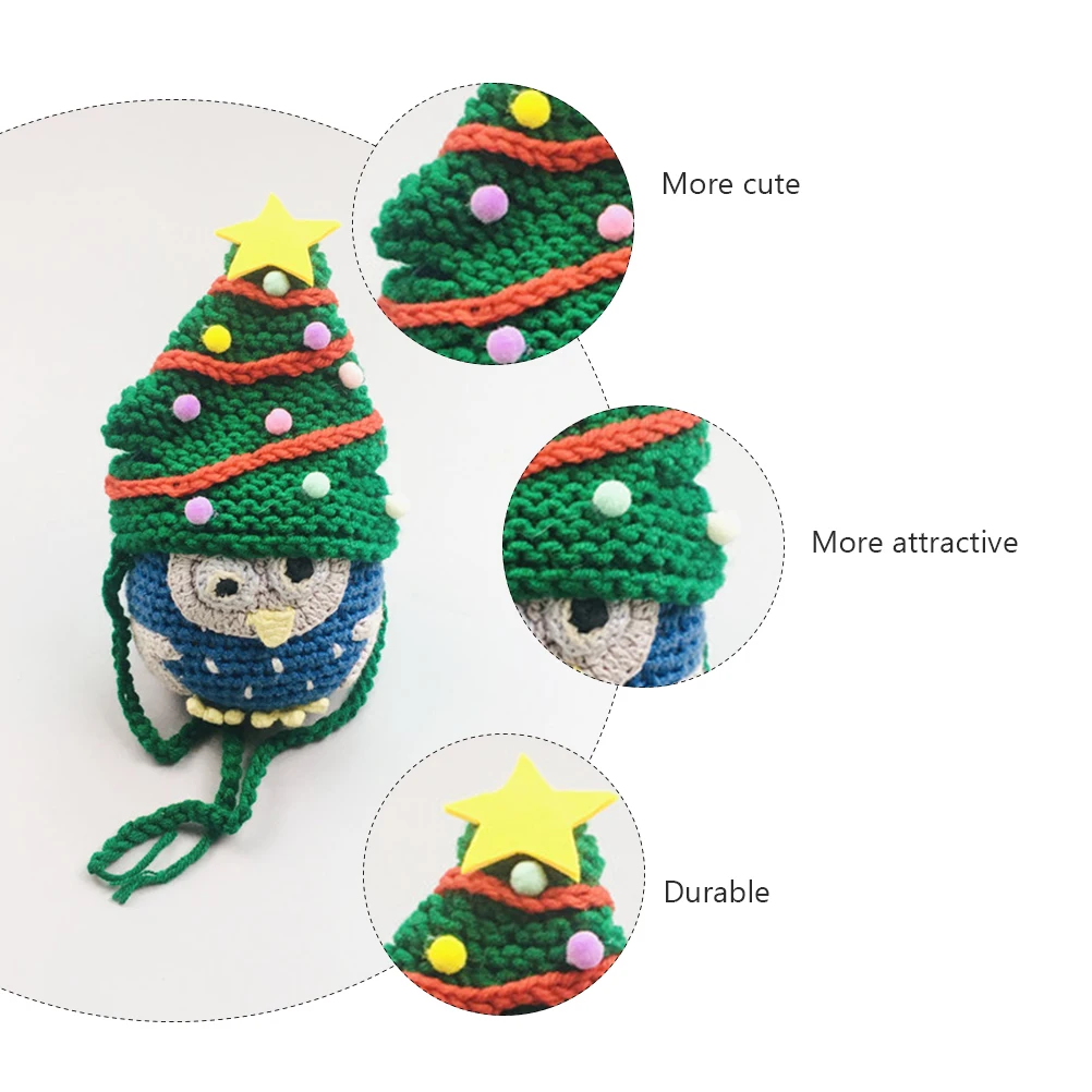 Christmas Decor Cat Hat Pet Woolen Woven Cap Festival Adjustable Straps Durable Material Comfortable Dog Hats Rabbit Headwear
Christmas Decor Cat Hat Pet Woolen Woven Cap Festival Adjustable Straps Durable Material Comfortable Dog Hats Rabbit Headwear