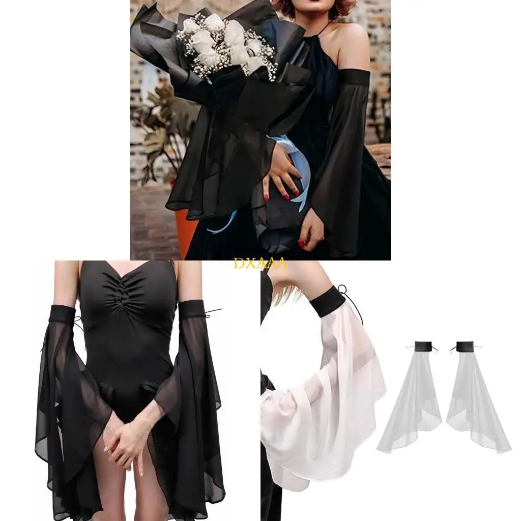 DXAA Bride Bishop Sleeve Elegant Simple Long Sleeve Decorative Tulle for Wedding
DXAA Bride Bishop Sleeve Elegant Simple Long Sleeve Decorative Tulle for Wedding