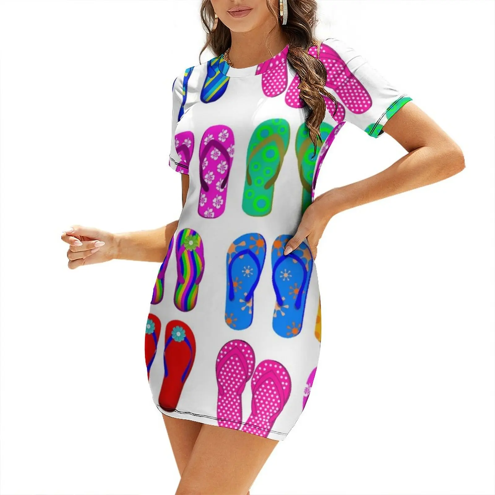 Summer Flip-flops Short-Sleeved Dress Dress for pregnant women dress women elegant luxury evening dresses women
Summer Flip-flops Short-Sleeved Dress Dress for pregnant women dress women elegant luxury evening dresses women