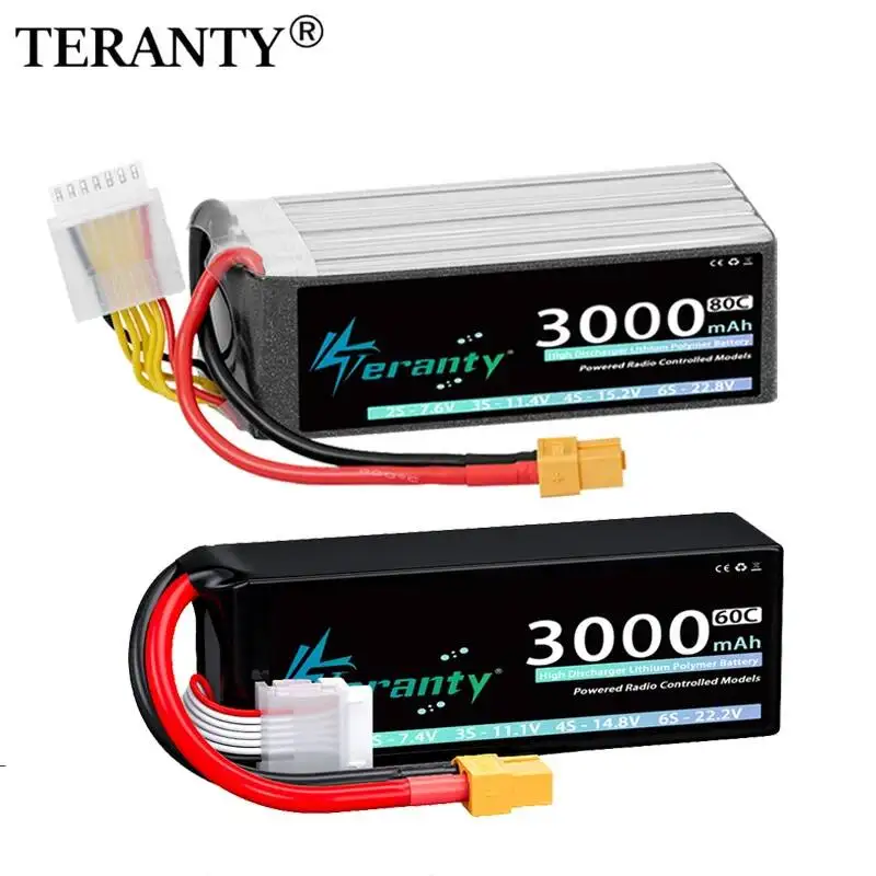 2 шт. аккумулятор TERANTY Lipo 6S 3000 мАч 22,2 В 22,8 В 60C 80C с разъемом XT60 XT90 для FPV дрона, вертолета, радиоуправляемого автомобиля, грузовика, лодки
2 шт. аккумулятор TERANTY Lipo 6S 3000 мАч 22,2 В 22,8 В 60C 80C с разъемом XT60 XT90 для FPV дрона, вертолета, радиоуправляемого автомобиля, грузовика, лодки