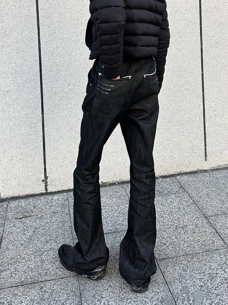 Cleanfit Black Original Denim Jeans Men's High Street Slim Fit Straight Leg Micro Flare Pants Four Thread Embroidery
Cleanfit Black Original Denim Jeans Men's High Street Slim Fit Straight Leg Micro Flare Pants Four Thread Embroidery