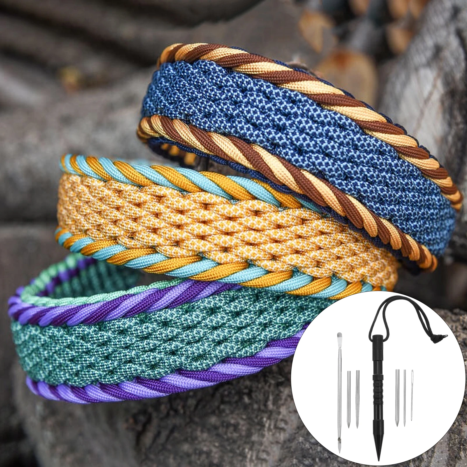 7pcs Knitting Lightweight Set for Work Bracelet DIY Lacing Stitching Tools Durable Anti Lacing Needle Rust
7pcs Knitting Lightweight Set for Work Bracelet DIY Lacing Stitching Tools Durable Anti Lacing Needle Rust