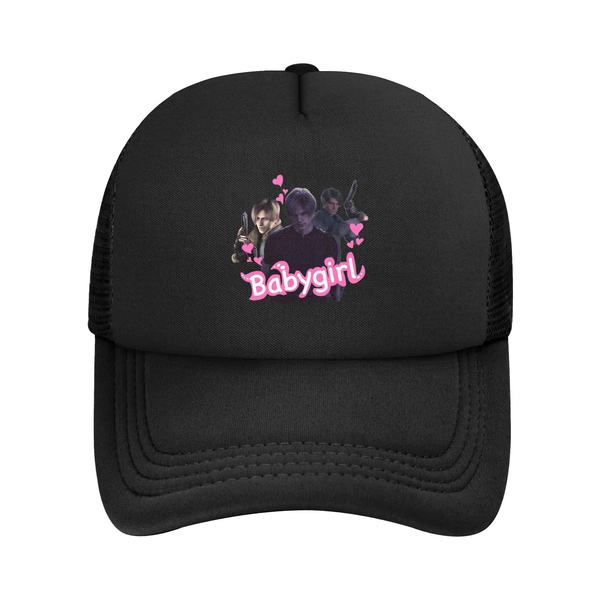 Unisex Leon Kennedy Babygirl Trucker Hat Outdoor Mesh Baseball Caps Polyester Biohazard Hat Adjustable Fishing Hat Summer
Unisex Leon Kennedy Babygirl Trucker Hat Outdoor Mesh Baseball Caps Polyester Biohazard Hat Adjustable Fishing Hat Summer