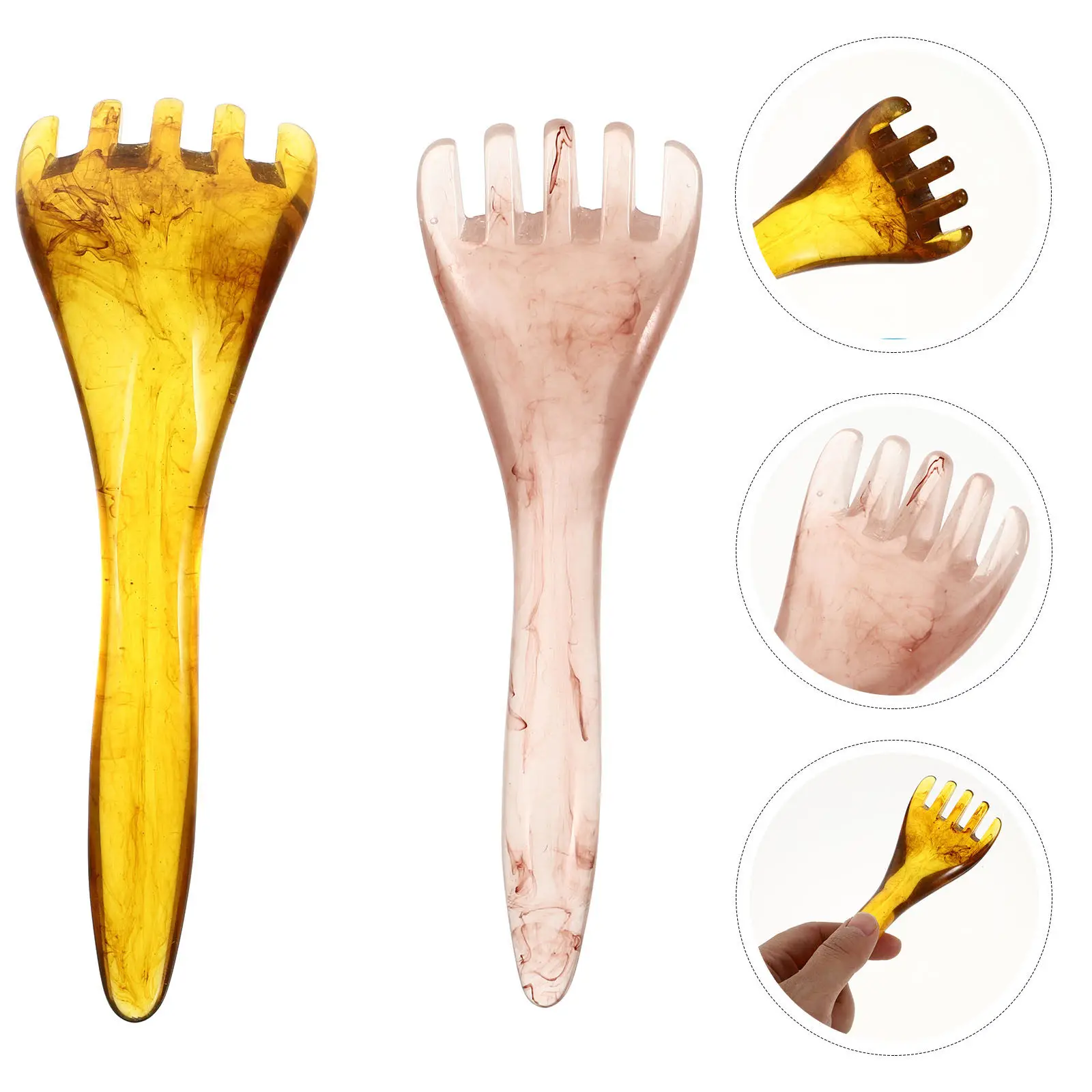 2 Pcs Beeswax Massage Comb Five-finger Massaging Hand Held Manual Tool Multi Functional
2 Pcs Beeswax Massage Comb Five-finger Massaging Hand Held Manual Tool Multi Functional