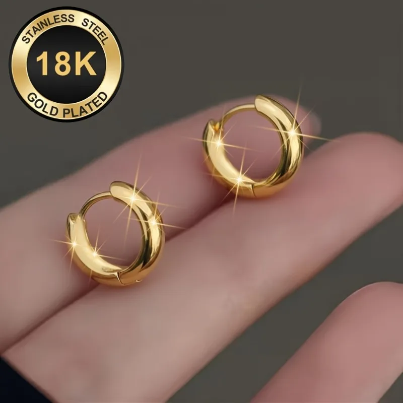 Pack of 2, elegant French wind ring earrings, stainless steel material, anti-allergic, anti-fading, comfortable to wear, retro and sexy design, suitable for daily and party wear, Valentine's Day gifts, suitable for women, accessories for all seasons
Pack of 2, elegant French wind ring earrings, stainless steel material, anti-allergic, anti-fading, comfortable to wear, retro and sexy design, suitable for daily and party wear, Valentine's Day gifts, suitable for women, accessories for all seasons