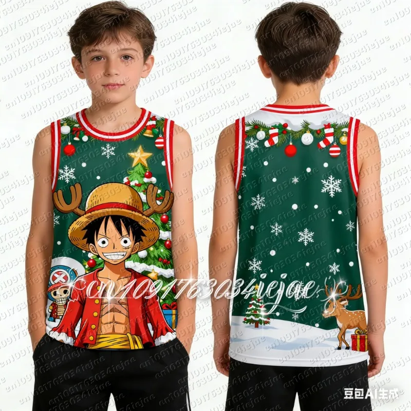 2026 New One Piece Luffy Christmas Special Edition Basketball Jersey Christmas Clothing Adult Men's/Women's Sports Vest
2026 New One Piece Luffy Christmas Special Edition Basketball Jersey Christmas Clothing Adult Men's/Women's Sports Vest