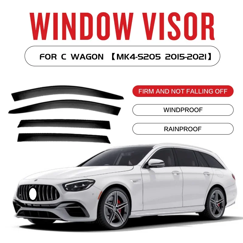 For Mercedes BENZ C Class WAGON S205 2015-2021 Window Visor Vent Shades Ventvisor Wind Deflectors Visors Rain Guard Shades Visor
For Mercedes BENZ C Class WAGON S205 2015-2021 Window Visor Vent Shades Ventvisor Wind Deflectors Visors Rain Guard Shades Visor