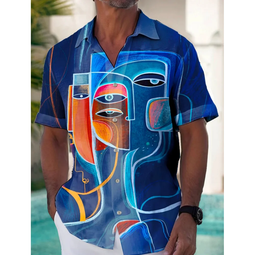 Men's Shirt Summer Casual Fashion Short Sleeved Shirt For Men Loose Breathable Hawaiian Shirt Man Casual Men's Clothing Top
Men's Shirt Summer Casual Fashion Short Sleeved Shirt For Men Loose Breathable Hawaiian Shirt Man Casual Men's Clothing Top