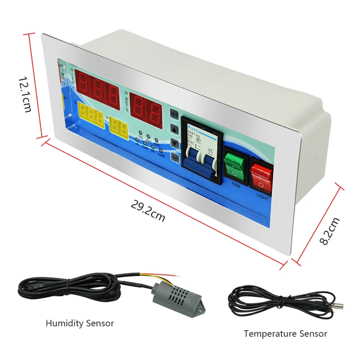 JAS-XM-18D Automatic Incubator Controller Temperature and Humidity Controller for Hatching Equipment 110V US Plug
JAS-XM-18D Automatic Incubator Controller Temperature and Humidity Controller for Hatching Equipment 110V US Plug