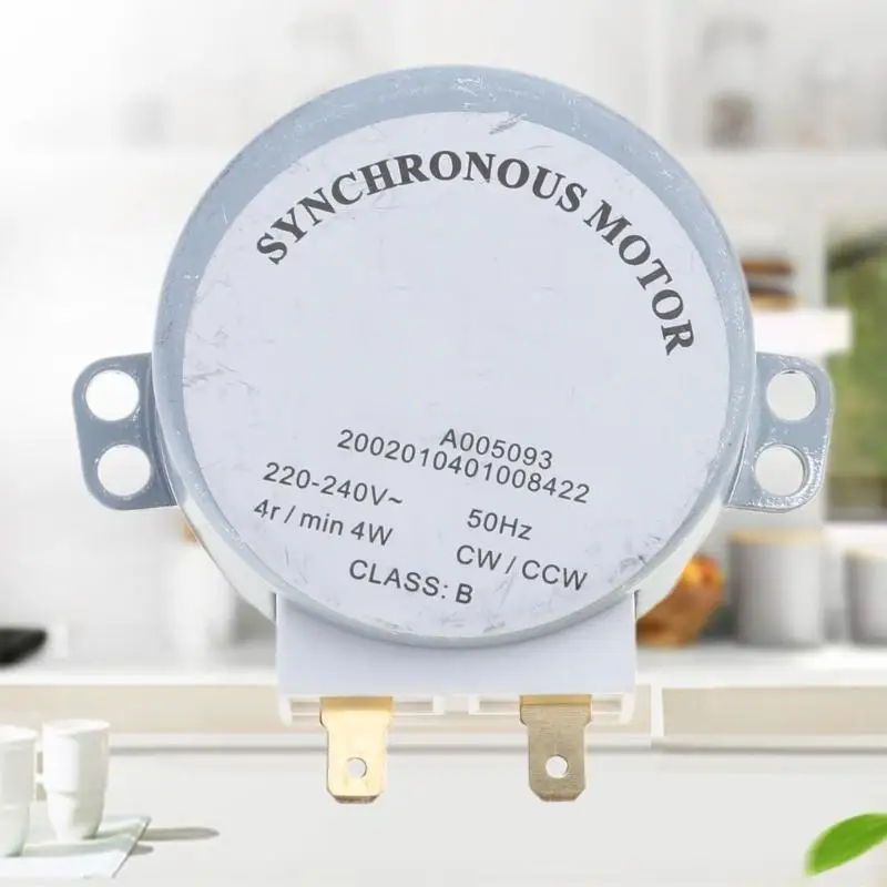 D0AB AC 220V-240V 4RPM 4W Synchronous Motor for TYJ50-8A7 Microwave Oven Tray
D0AB AC 220V-240V 4RPM 4W Synchronous Motor for TYJ50-8A7 Microwave Oven Tray