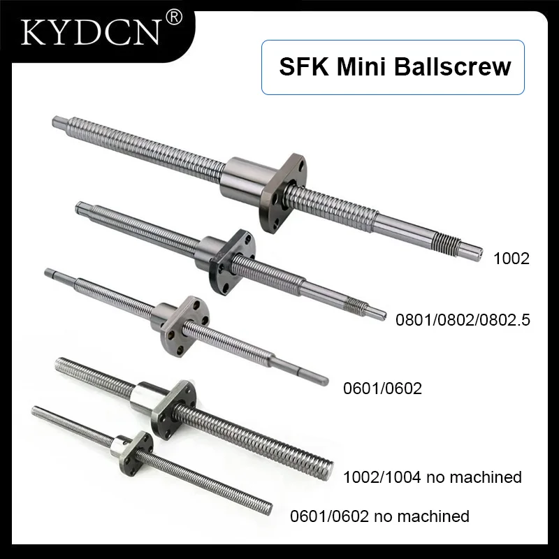 C7 SFK Miniature Ball Screw with Flange Nut 0401 0601 0602 0801 0802 0802.5 1002 1004 Small Diameter Shaft for CNC 3D Printer
C7 SFK Miniature Ball Screw with Flange Nut 0401 0601 0602 0801 0802 0802.5 1002 1004 Small Diameter Shaft for CNC 3D Printer