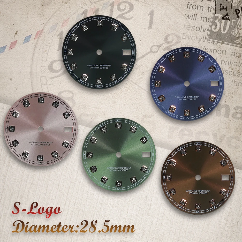 Круглый циферблат с логотипом S 28,5 мм, циферблат NH35 Sunray, подходит для часов NH35/NH36/4R/7S, аксессуары для модификации часов
Круглый циферблат с логотипом S 28,5 мм, циферблат NH35 Sunray, подходит для часов NH35/NH36/4R/7S, аксессуары для модификации часов