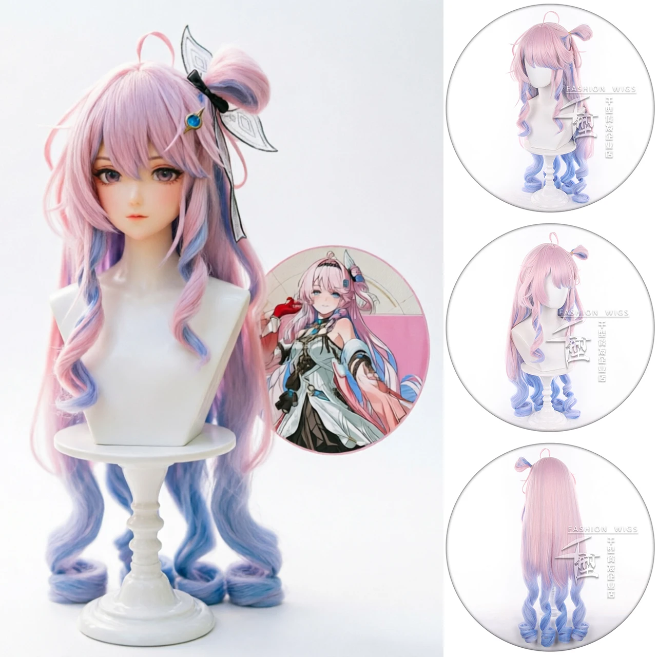 Wuthering Waves Denia Cosplay Wig 85cm Long Pink-Blue Wavy Braided Heat Resistant Hair Wig For Carnival Halloween
Wuthering Waves Denia Cosplay Wig 85cm Long Pink-Blue Wavy Braided Heat Resistant Hair Wig For Carnival Halloween