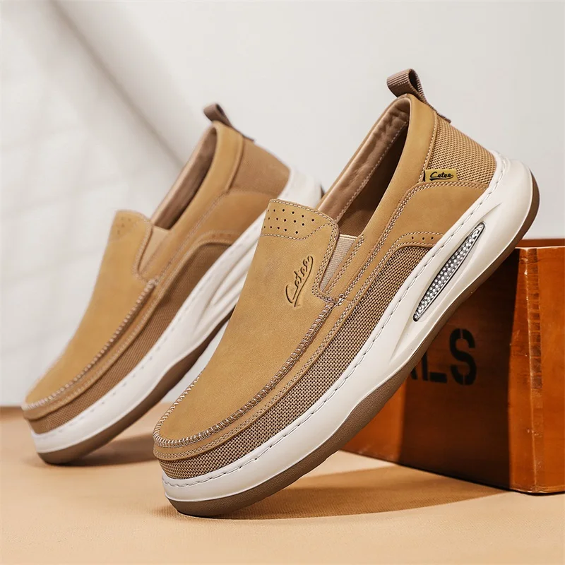 Men's Slip-on Trend Thick Soled Breathable Casual Shoes Comfortable Lazy Shoes Non-slip Wear-resistant All Match Loafers
Men's Slip-on Trend Thick Soled Breathable Casual Shoes Comfortable Lazy Shoes Non-slip Wear-resistant All Match Loafers
