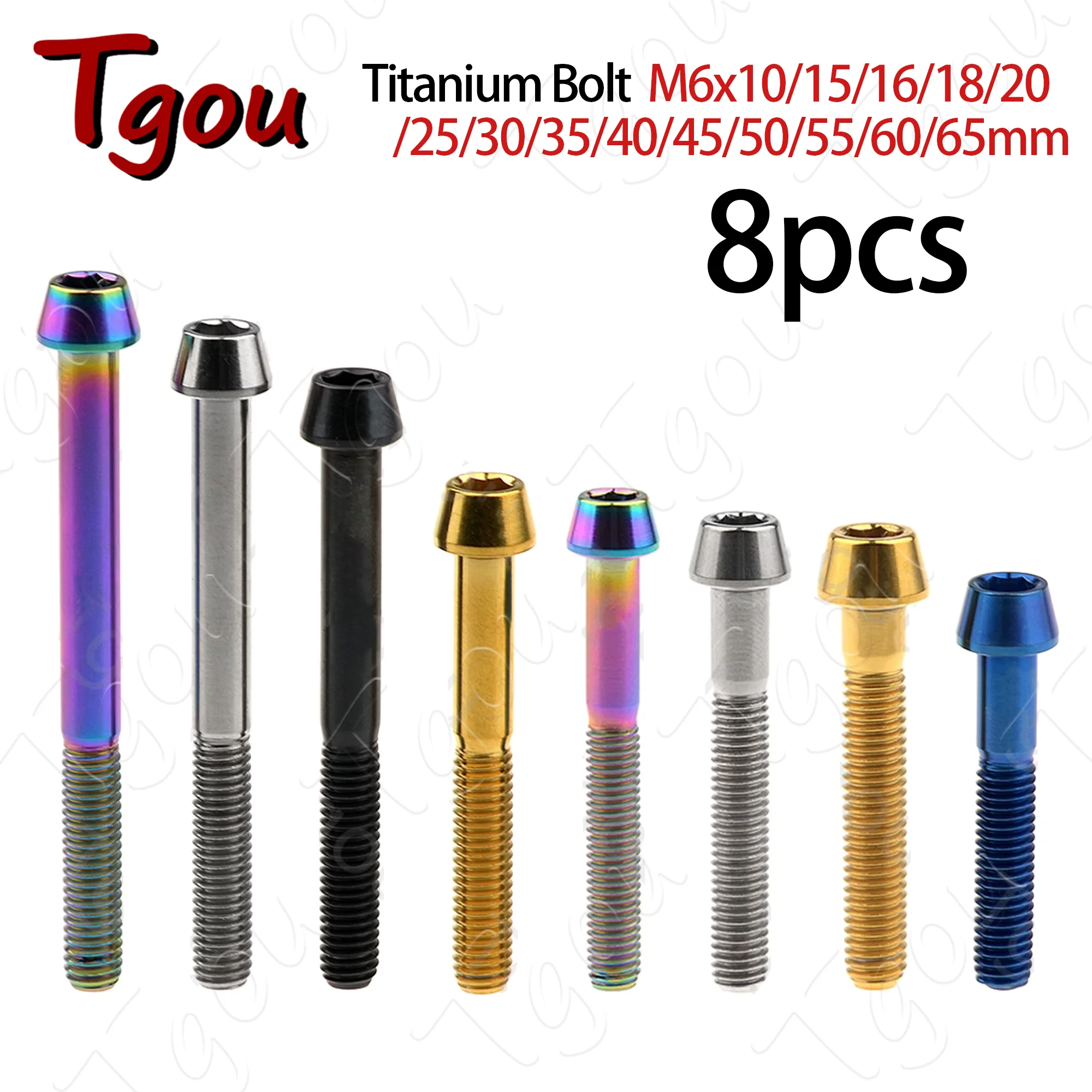 Титановый болт Tgou M6x10/16/18/20/25/30/35/40/45/50/55/60/65 мм, внутренний шестигранный винт для велосипеда, 8 шт.
Титановый болт Tgou M6x10/16/18/20/25/30/35/40/45/50/55/60/65 мм, внутренний шестигранный винт для велосипеда, 8 шт.