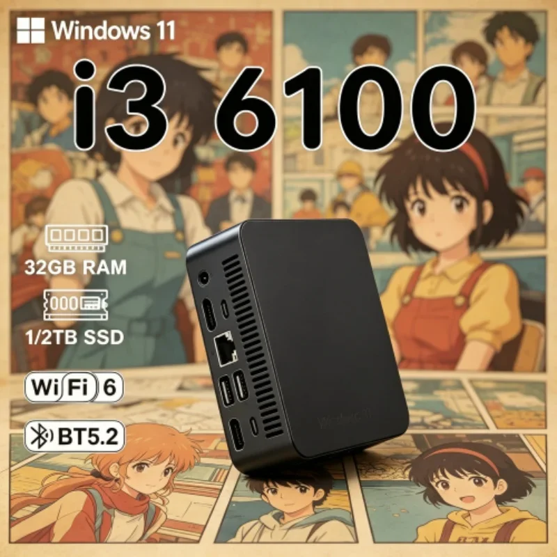 Extrinsic 2026 Glossed MINI PC Windows 11 Pro Core I3 6100 RAM 1TB SSD WIFI 6 BT5.2 4K HD Luxuriant Leisure Gaming Office
Extrinsic 2026 Glossed MINI PC Windows 11 Pro Core I3 6100 RAM 1TB SSD WIFI 6 BT5.2 4K HD Luxuriant Leisure Gaming Office