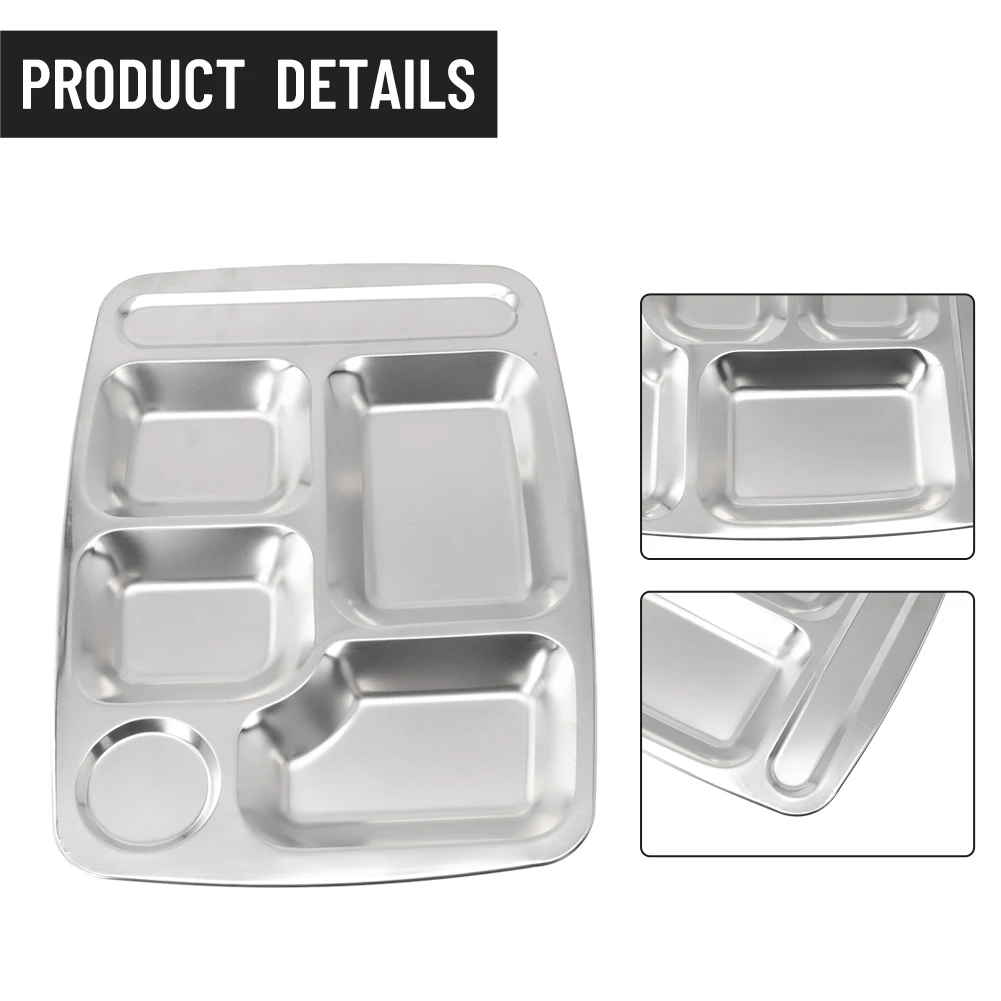 Enjoy A Balanced Meal Reliable Easy To Clean And Reuse Dinner Plate Lunch Container Sliver Color Stainless Steel
Enjoy A Balanced Meal Reliable Easy To Clean And Reuse Dinner Plate Lunch Container Sliver Color Stainless Steel