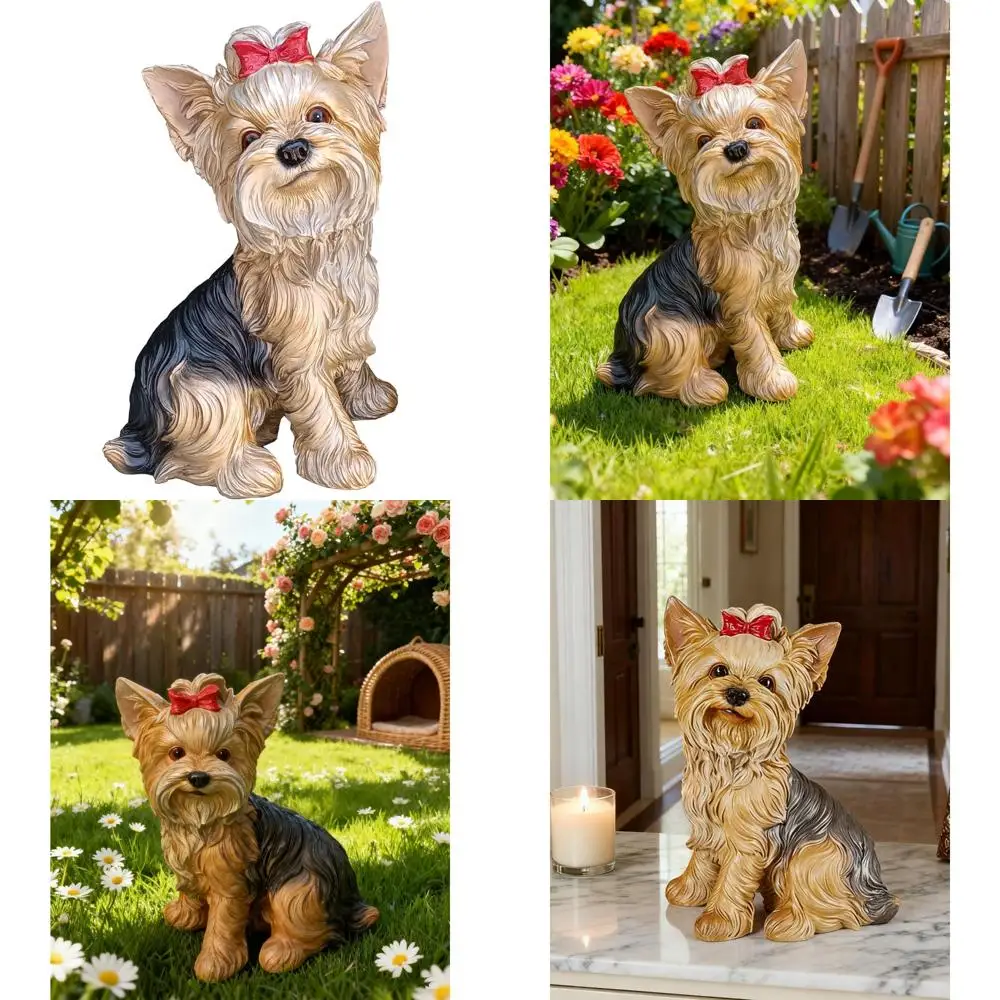 Реалистичная ручная роспись статуя собаки йоркширского терьера для внутреннего и наружного сада, лужайки, домашнего рождественского декора
Реалистичная ручная роспись статуя собаки йоркширского терьера для внутреннего и наружного сада, лужайки, домашнего рождественского декора