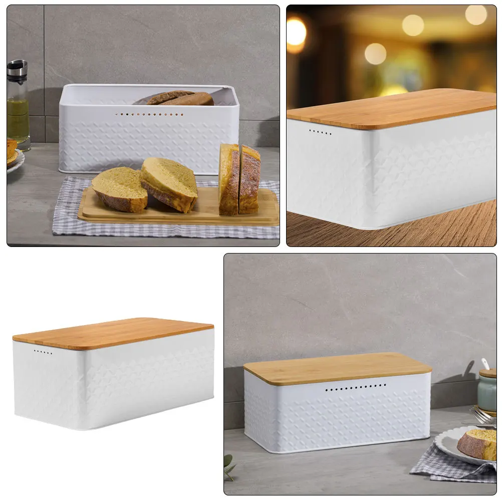 Sturdy Metal Bread Storage Box with Bamboo Cover Multi Function Countertop Food Organizer for Kitchen and Commercial Use
Sturdy Metal Bread Storage Box with Bamboo Cover Multi Function Countertop Food Organizer for Kitchen and Commercial Use
