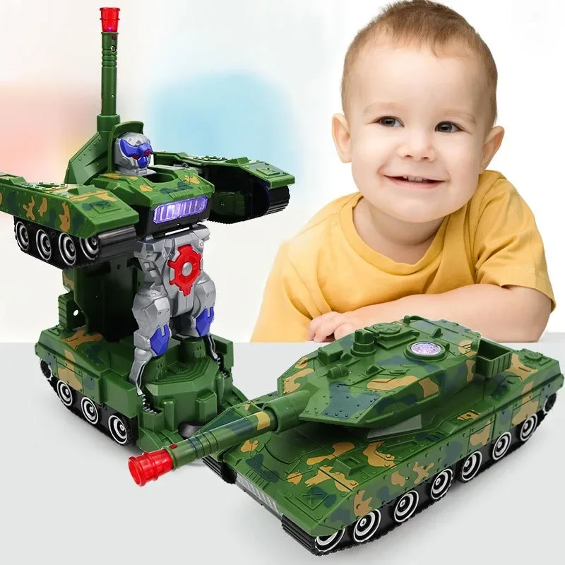 Universal Walking Transformable Vehicle, Tank Transformable Robot, Military Electric Toy, Tank Super Robot Man, With Light Music
Universal Walking Transformable Vehicle, Tank Transformable Robot, Military Electric Toy, Tank Super Robot Man, With Light Music