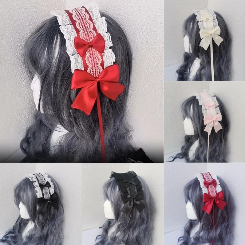Loli Lovely Sweet Hair Hoop Anime Maid Cosplay Headband Cute Lolita Lace Flower Headwear for Girls Hair Accessory Hand Made
Loli Lovely Sweet Hair Hoop Anime Maid Cosplay Headband Cute Lolita Lace Flower Headwear for Girls Hair Accessory Hand Made