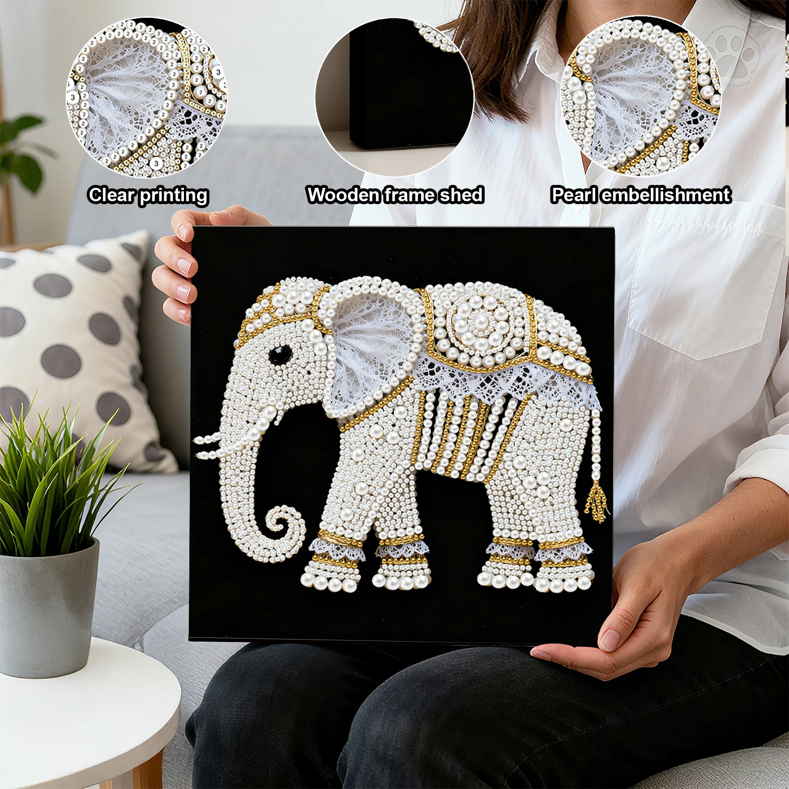 DIY Pearl Dot Painting for Adults Home Decor Pearl Gem Paintings Picture Arts Craft 25x25cm With Frame
DIY Pearl Dot Painting for Adults Home Decor Pearl Gem Paintings Picture Arts Craft 25x25cm With Frame