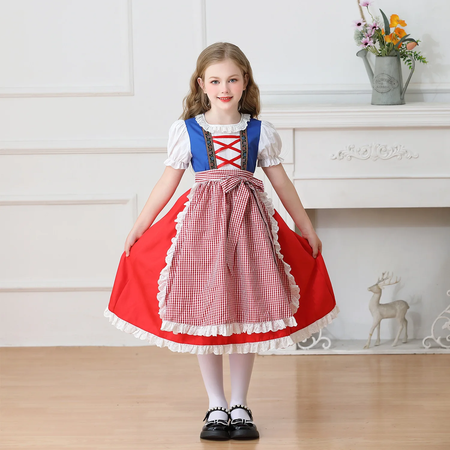 Bavarian Children's Clothing Germany Munich Oktoberfest European Pastoral Girls Farm Dirndl Dress
Bavarian Children's Clothing Germany Munich Oktoberfest European Pastoral Girls Farm Dirndl Dress