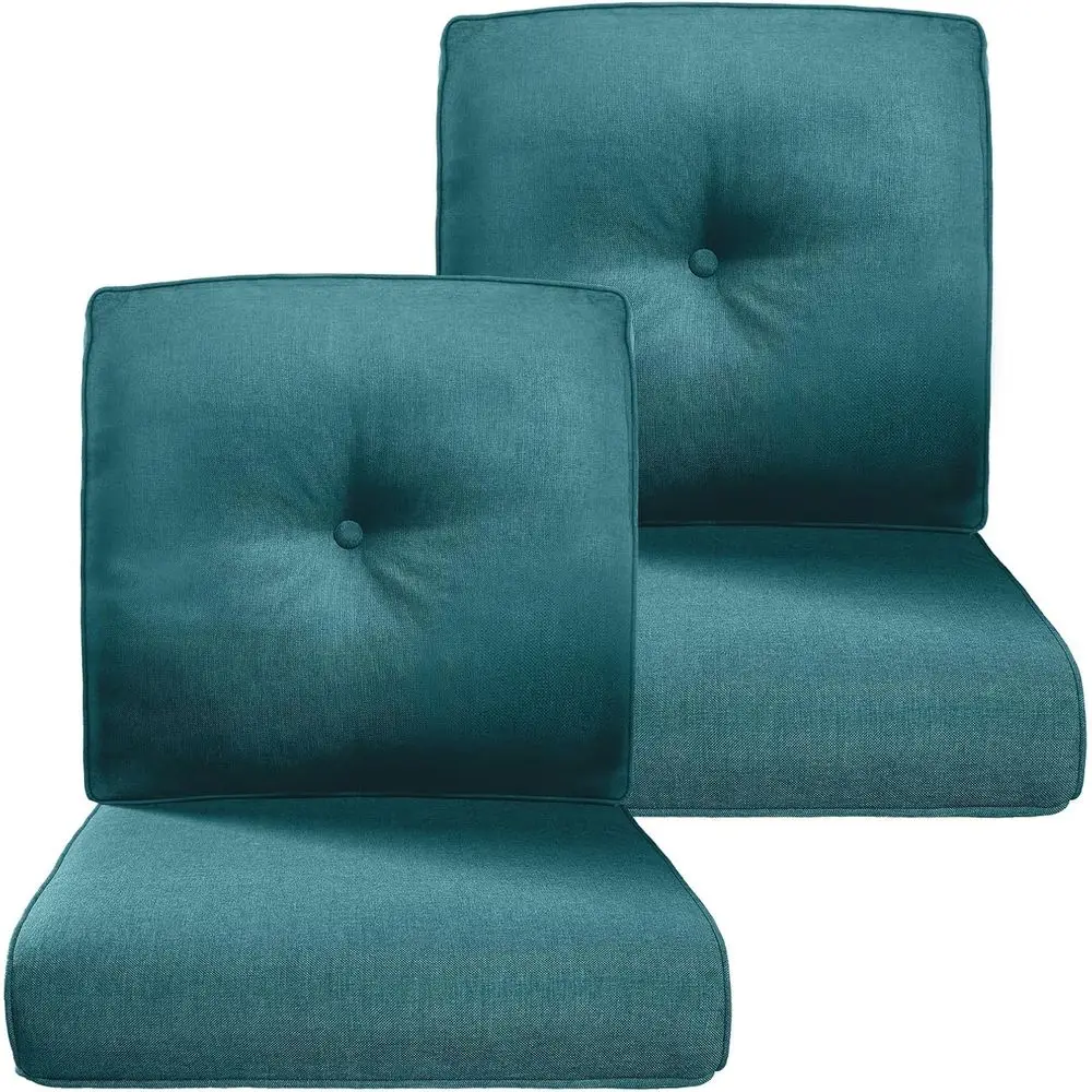 Thick Outdoor Cushion Set - 22x24 Inch, 28D Sponge Filling, Spill-Resistant, Removable Covers for Patio Furniture or Bench - Pea
Thick Outdoor Cushion Set - 22x24 Inch, 28D Sponge Filling, Spill-Resistant, Removable Covers for Patio Furniture or Bench - Pea
