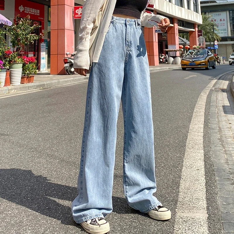 ANLYXI Woman High Waist Wide Leg Long Jeans Spring Vintage Straight Denim Pants Streetwear Casual Ladies Baggy Jean
ANLYXI Woman High Waist Wide Leg Long Jeans Spring Vintage Straight Denim Pants Streetwear Casual Ladies Baggy Jean