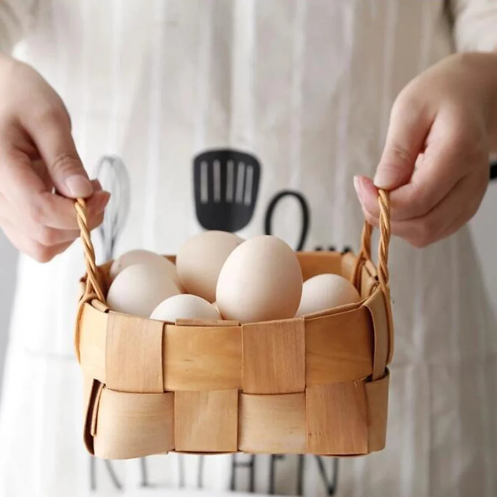 1Pcs Rustic Wood Woven Basket Premium Storage Container Fruit Vegetable Snack Sundries Towel Size S
1Pcs Rustic Wood Woven Basket Premium Storage Container Fruit Vegetable Snack Sundries Towel Size S