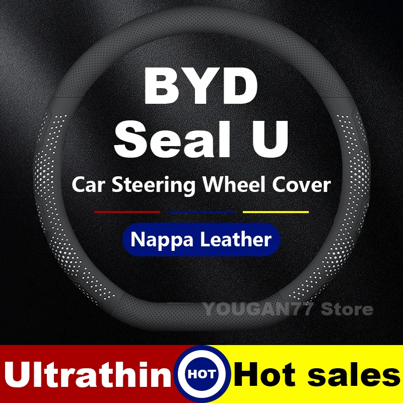 Leather Car Steering Wheel Cover For BYD Seal U 2021 2022 2023 2024 2025 Non-slip Auto Steering Wheel BYD Interior Accessories 
Leather Car Steering Wheel Cover For BYD Seal U 2021 2022 2023 2024 2025 Non-slip Auto Steering Wheel BYD Interior Accessories
