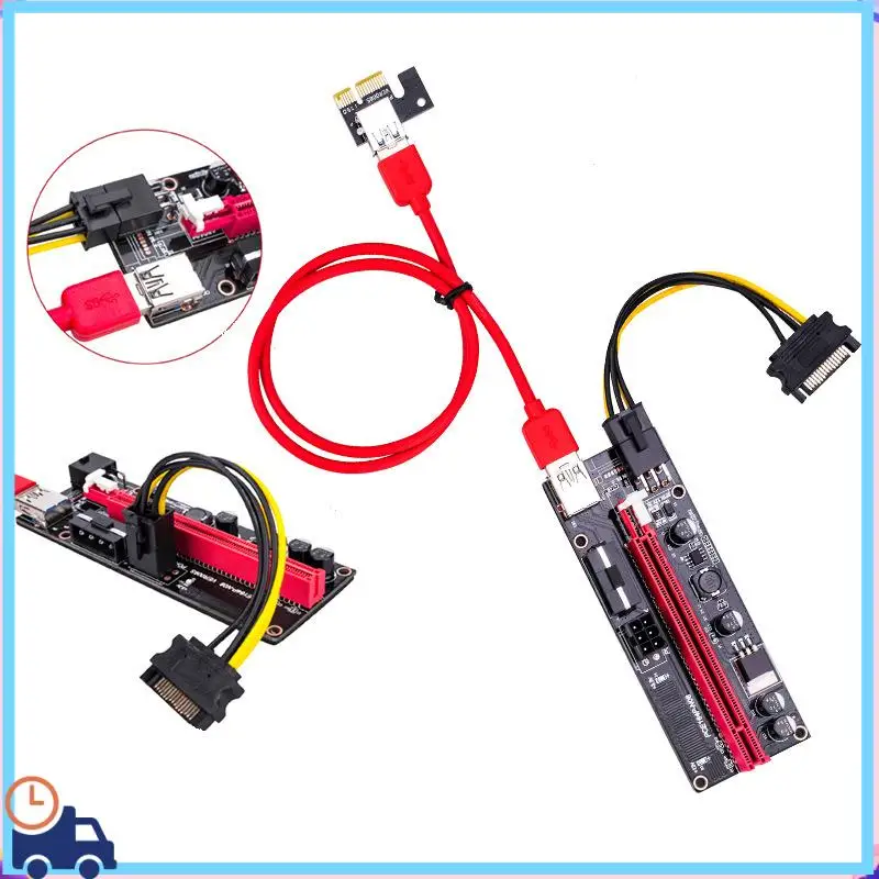 Новейший удлинитель PCI-E Pcie Riser 009 Express 1X–16X PCI E USB Riser 009S, двойная 6-контактная карта адаптера SATA 15Pin для биткойн-майнера
Новейший удлинитель PCI-E Pcie Riser 009 Express 1X–16X PCI E USB Riser 009S, двойная 6-контактная карта адаптера SATA 15Pin для биткойн-майнера