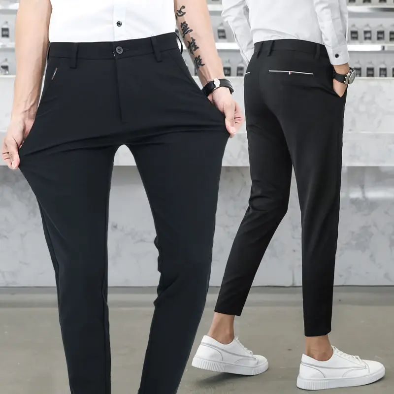 2023 Spring Summer Men New Business Casual Pants Men Slim Fit Dress Pants Male Office Social Streetwear Suit Trousers V161
2023 Spring Summer Men New Business Casual Pants Men Slim Fit Dress Pants Male Office Social Streetwear Suit Trousers V161