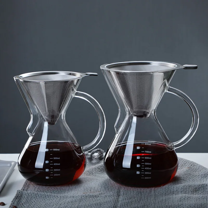LMM sharing pot hand brewed coffee pot household heat-resistant glass coffee pot set
LMM sharing pot hand brewed coffee pot household heat-resistant glass coffee pot set