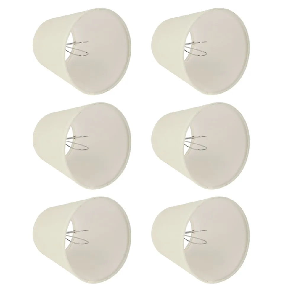 6PCS Beige/Pearl White/Flaxen Fabric Lamp Shade Clip On Design Fabric Lamp Shade Replacement Lightweight Cloth Lamp Shade
6PCS Beige/Pearl White/Flaxen Fabric Lamp Shade Clip On Design Fabric Lamp Shade Replacement Lightweight Cloth Lamp Shade