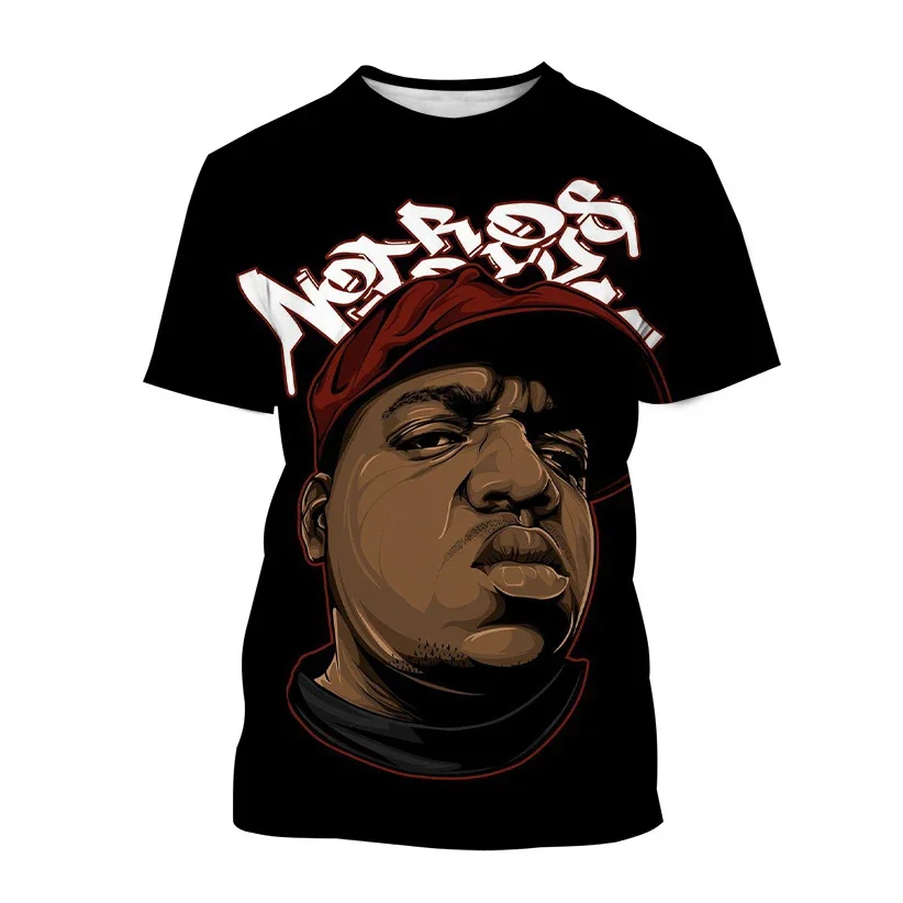 Rapper Hip Hop Notorious B.I.G. 3D Print Summer Men's O-Neck T-shirt Casual Short Sleeve Oversized Pullover Fashion Men Clothing
Rapper Hip Hop Notorious B.I.G. 3D Print Summer Men's O-Neck T-shirt Casual Short Sleeve Oversized Pullover Fashion Men Clothing