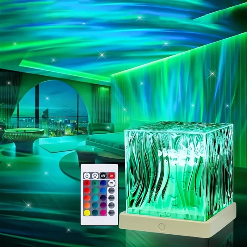 AT43-Настенный декор, проектор водяного света, RGB Северное сияние, кубическая лампа, 16-цветная с дистанционным управлением, зарядка через USB для спальни
AT43-Настенный декор, проектор водяного света, RGB Северное сияние, кубическая лампа, 16-цветная с дистанционным управлением, зарядка через USB для спальни